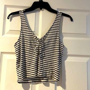 Striped, Cropped, Tank Top